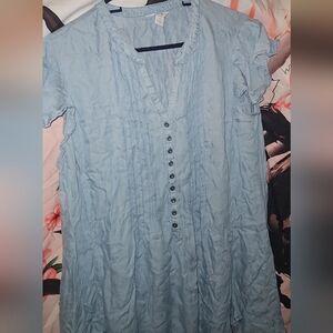 Blue Blouse Dress